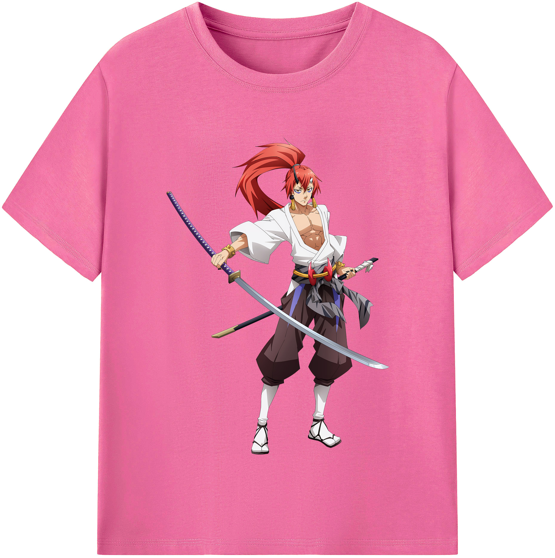 （画像用） 転スラ Regarding Reincarnated to Slime レディースカジュアルプリントTシャツ（綿100％）